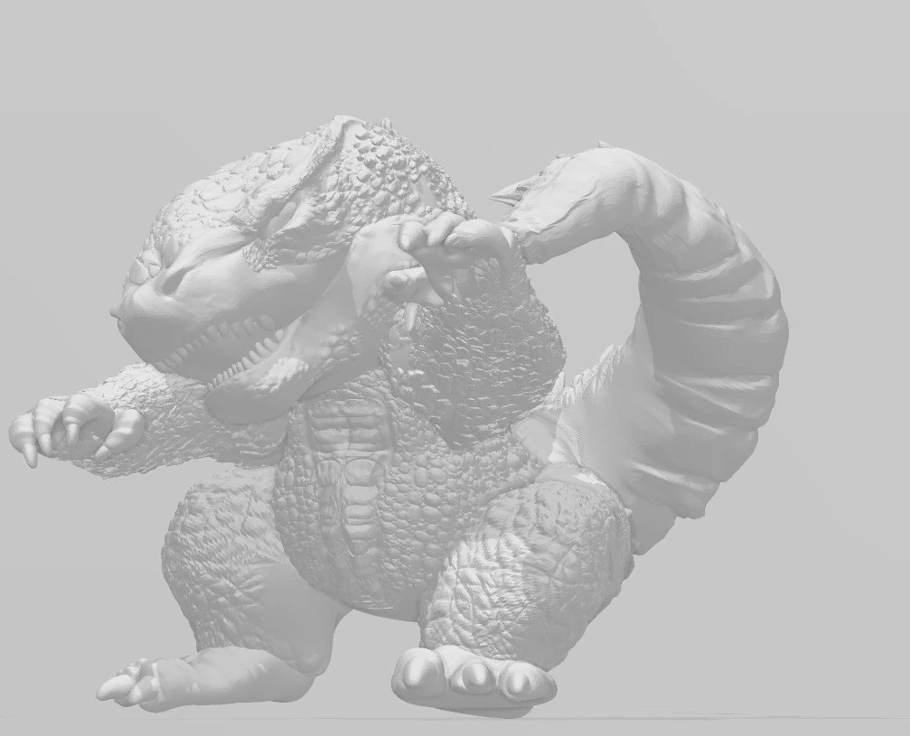 godzilla 3d print model 2 3D Print Model .c4d .max .obj .3ds .fbx .stl .blend