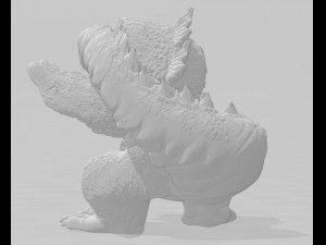 godzilla 3d print model 2 3D Baskı Modeli