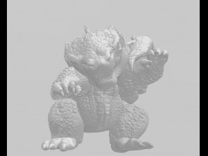 godzilla 3d print model 2 3D Baskı Modeli