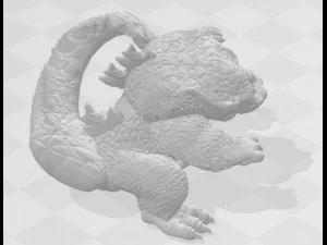 godzilla 3d print model 2 3D Print Model