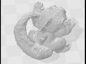 godzilla 3d print model 2 3D Baskı Modeli