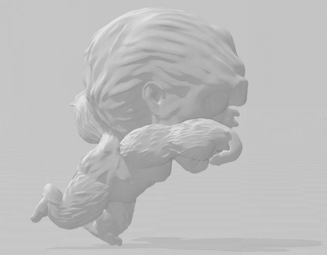 king kong 3d print model 2 3D Baskı Modeli .c4d .max .obj .3ds .fbx .stl .blend 