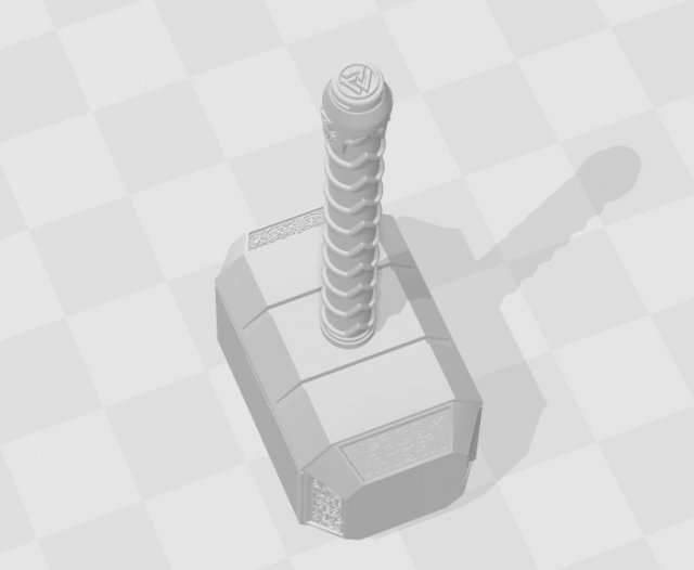 hammer 3d print model 3D 打印模型 .c4d .max .obj .3ds .fbx .stl .blend 