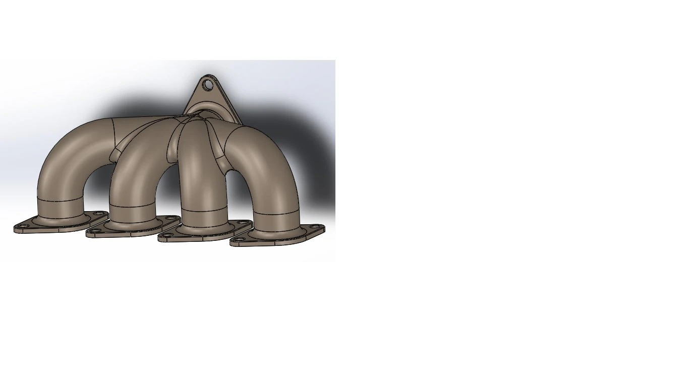 exhaust manifold 3D Print Model .c4d .max .obj .3ds .fbx .stl .blend
