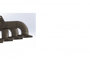 exhaust manifold 3D 프린트 모델