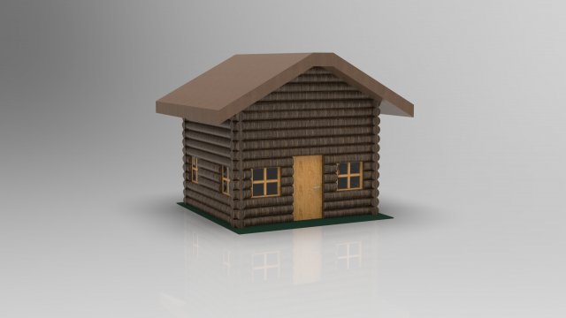 log cabin Modèle 3D .c4d .max .obj .3ds .fbx .stl .blend 