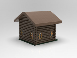 log cabin Modèle 3D