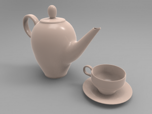 tea set 3D Модель