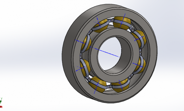 ball bearing 3D-printmodel .c4d .max .obj .3ds .fbx .stl .blend 