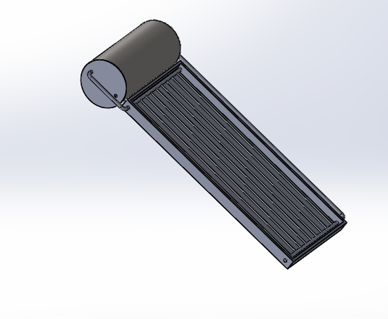 solar water heater 3D Model .c4d .max .obj .3ds .fbx .stl .blend 