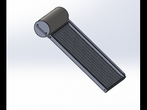 solar water heater 3D Model