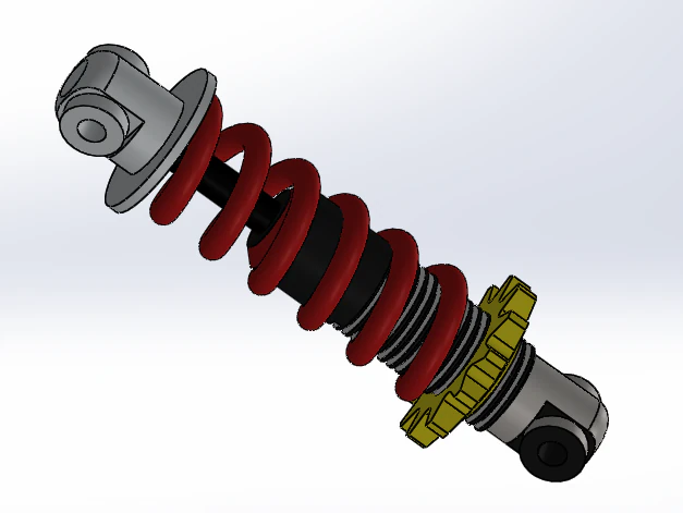 shock absorber of motorcycle 3D Model .c4d .max .obj .3ds .fbx .stl .blend 