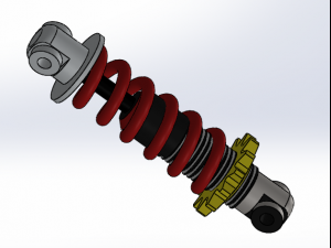 shock absorber of motorcycle 3D Model