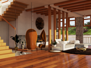 living room 3Dモデル