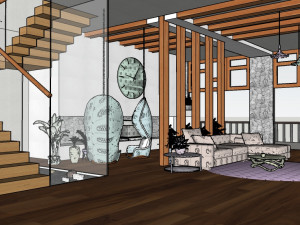 living room 3D Model