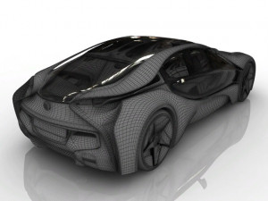 concept b m w i8 3D Model