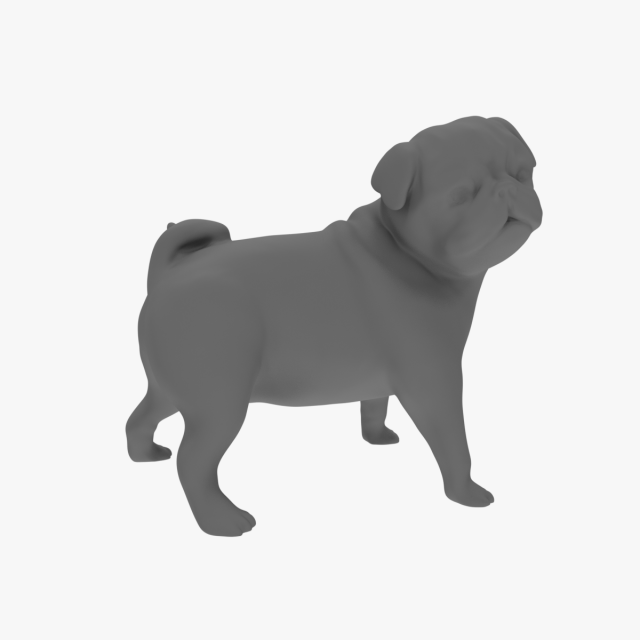 mops sculpture 3d Model 3D .c4d .max .obj .3ds .fbx .stl .blend 