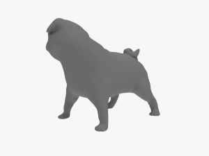 mops sculpture 3d Model 3D