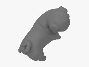mops sculpture 3d Model 3D