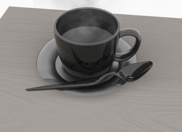 coffee cups 3D Model .c4d .max .obj .3ds .fbx .stl .blend 