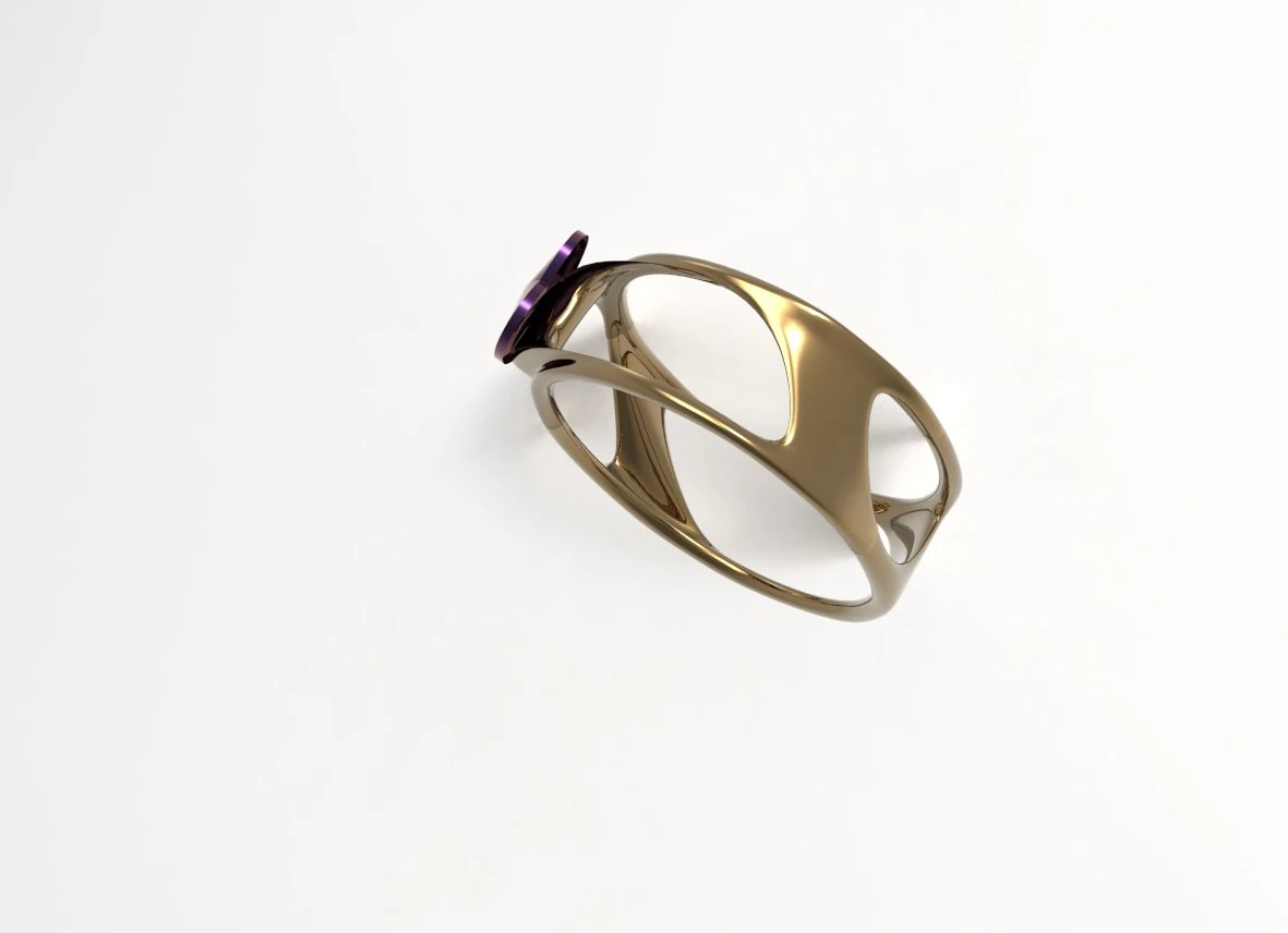 ring organic 3D Model .c4d .max .obj .3ds .fbx .stl .blend 