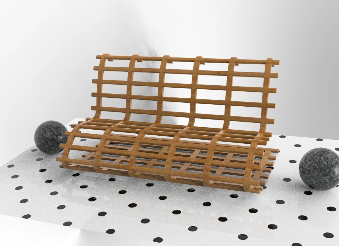 wood bench 3D Model .c4d .max .obj .3ds .fbx .stl .blend 