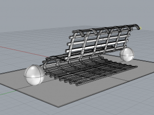 wood bench 3D Model