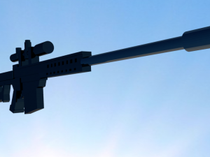 arma 3d low poly Modello 3D