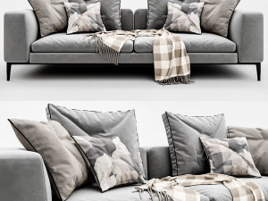 bb italia michel 2 seater 3D Модель
