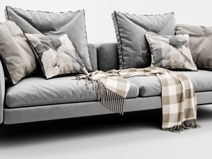 bb italia michel 2 seater 3D Модель
