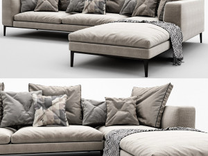 bb italia michel sofa set 3D Model