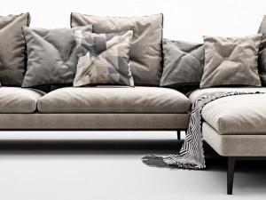 bb italia michel sofa set 3D Model
