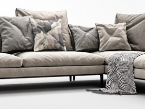 bb italia michel sofa set 3D Model