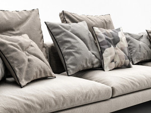 bb italia michel sofa set 3D Model