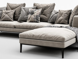 bb italia michel sofa set 3D Model
