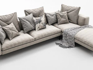 bb italia michel sofa set 3D Model