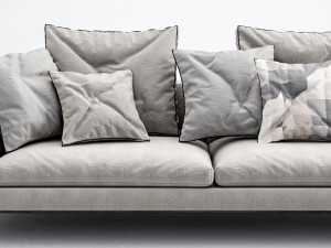 bb italia michel sofa set 3D Model