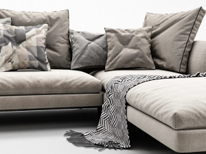 bb italia michel sofa set 3D Model