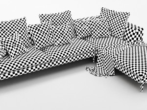 bb italia michel sofa set 3D Model