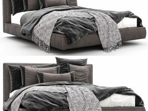 bb italia richard bed 3D मॉडल