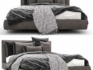 bb italia richard bed Modelo 3D