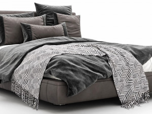 bb italia richard bed Modelo 3D