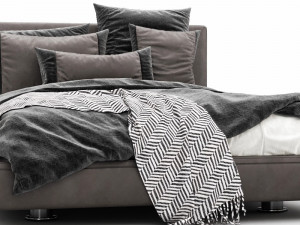 bb italia richard bed Modelo 3D