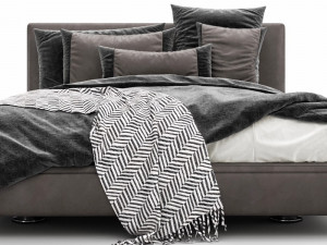 bb italia richard bed Modelo 3D