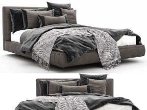 bb italia richard bed Modelo 3D