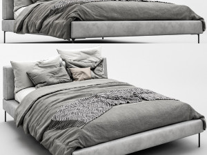 bb italia charles bed Modèle 3D