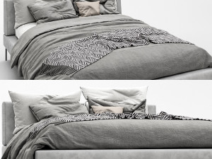 bb italia charles bed Modèle 3D
