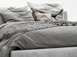 bb italia charles bed Modèle 3D