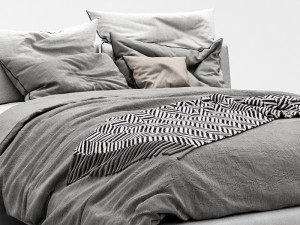 bb italia charles bed Modèle 3D