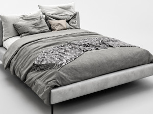 bb italia charles bed Modèle 3D